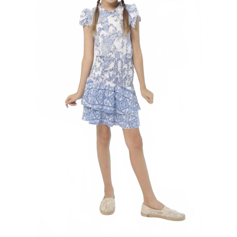 NEW JOYOUS & FREE girls paisley isabell dress in blue
